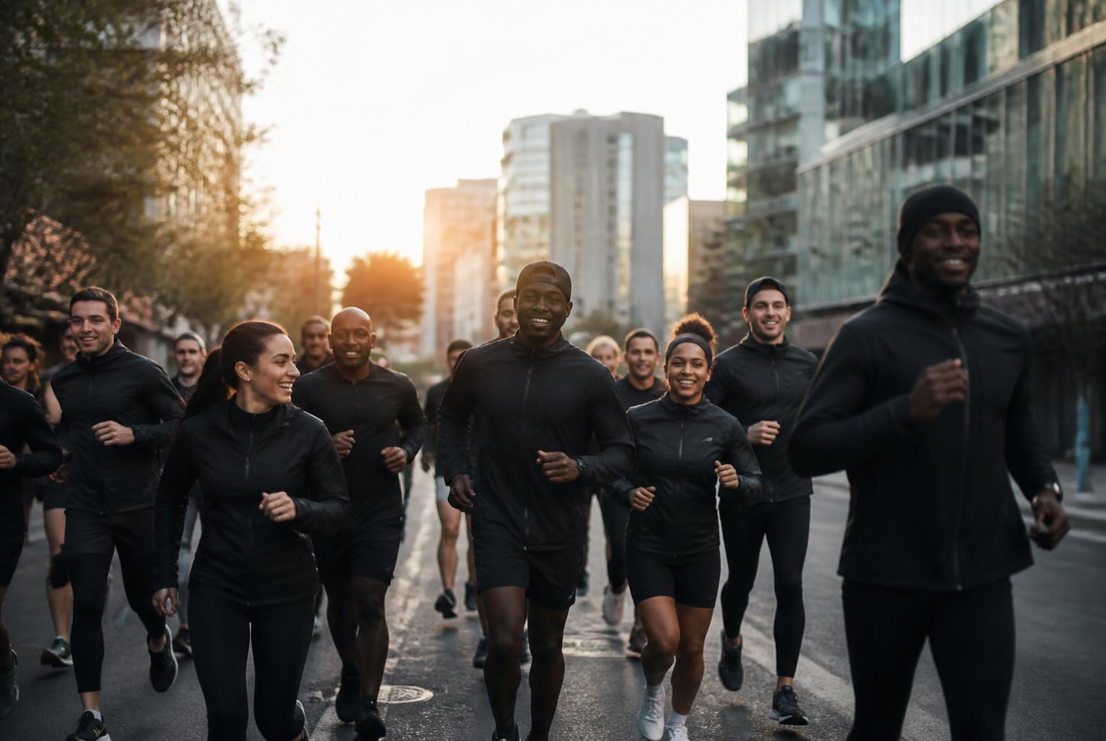 Pulse runners meeting up before a social run